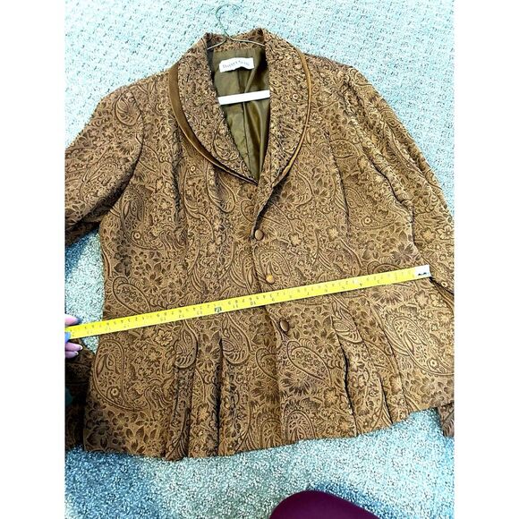 DANNY AND NICOLE Beaded Brocade Blazer Jacket Size M (?) Vintage - Picture 5 of 9